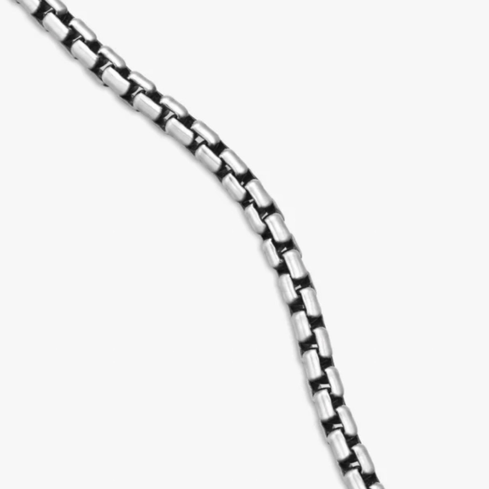 Two Elegant 925 Sterling Silver Box Chain Necklace - Picture 7 of 15
